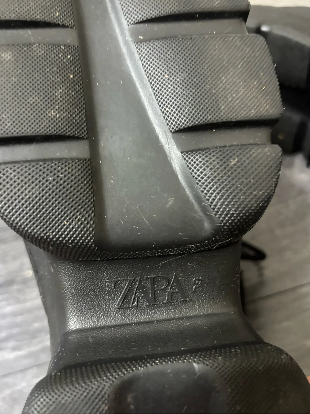 Women’s Zara black chunky combat lace up boots